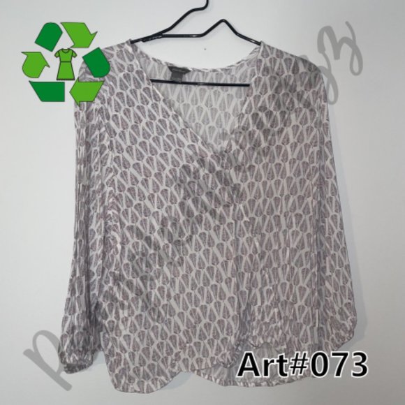 Eddie Bauer Women's Blouse top fern print Size 2XL *073 - Picture 1 of 3